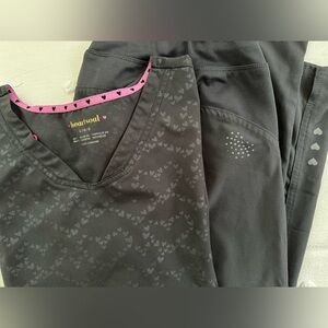 Heart soul scrub set Grey Large